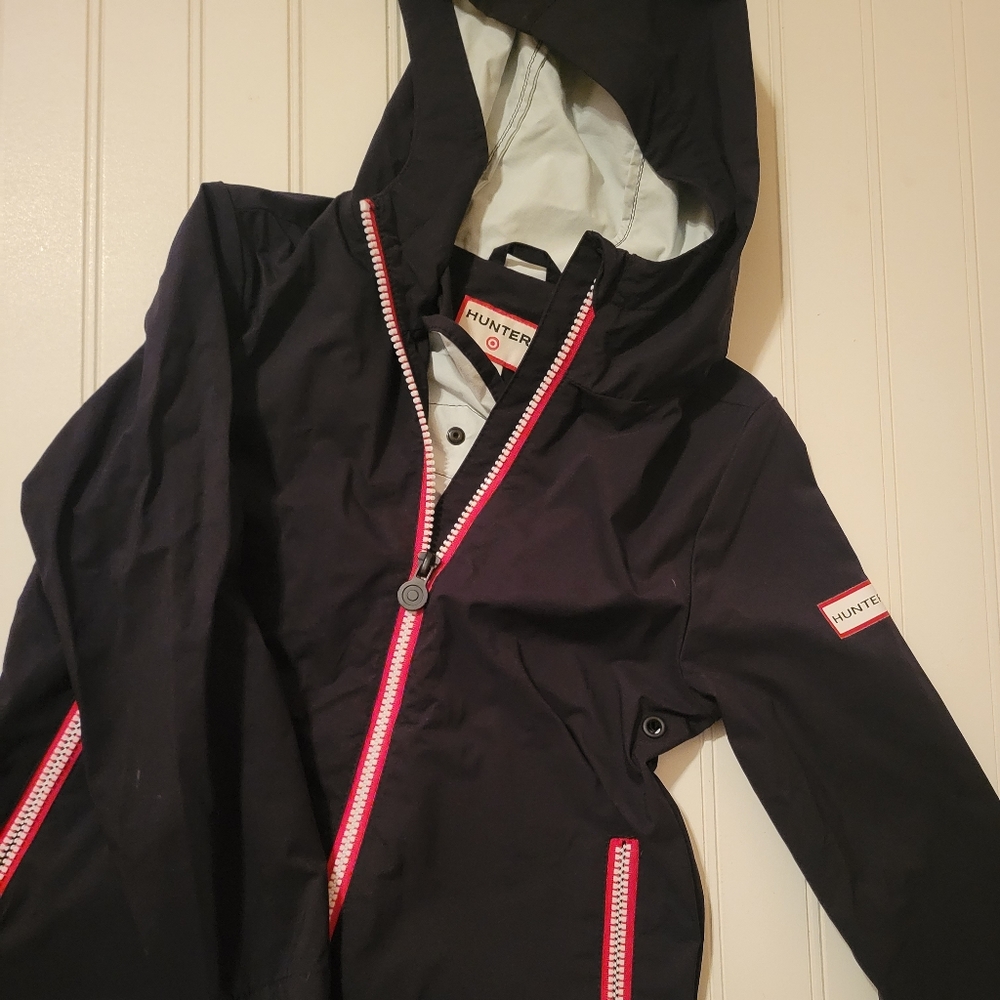 Hunter x Target Boys Zip Front Windbreaker Black XS